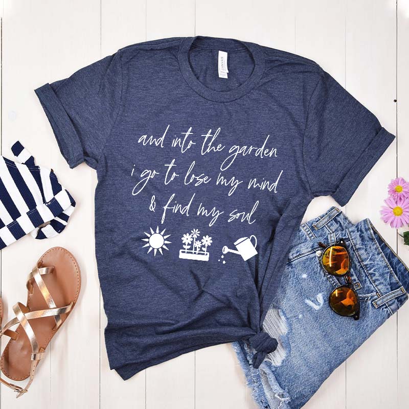 And Into The Garden I Go Botanical T-Shirt