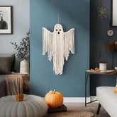 Halloween Macrame Ghost Spooky Wall Hanging