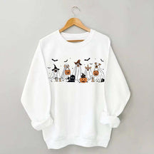 Cute Ghost Dogs Halloween Sweatshirt