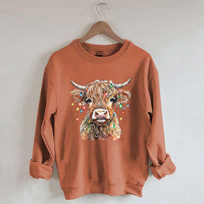 Merry Christmas Cow Sweatshirt