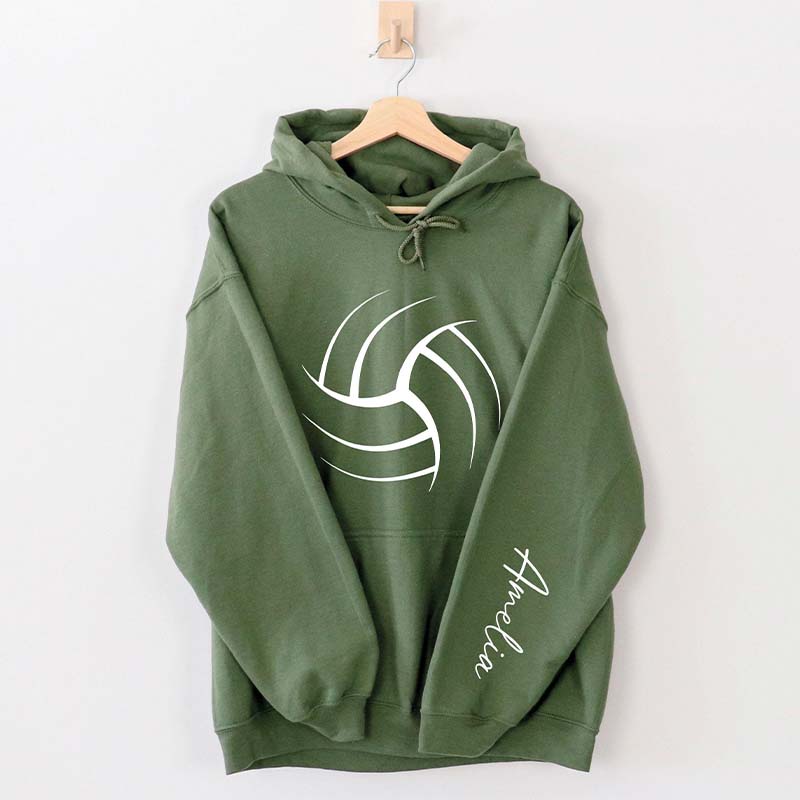 Personalized Volleyball Mom Name Hoodie