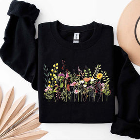 Vintage Garden Wild Flowers Sweatshirt
