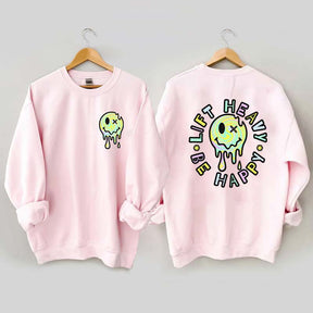 Lift Heavy Be Happy Comfort Colors Sweatshirt