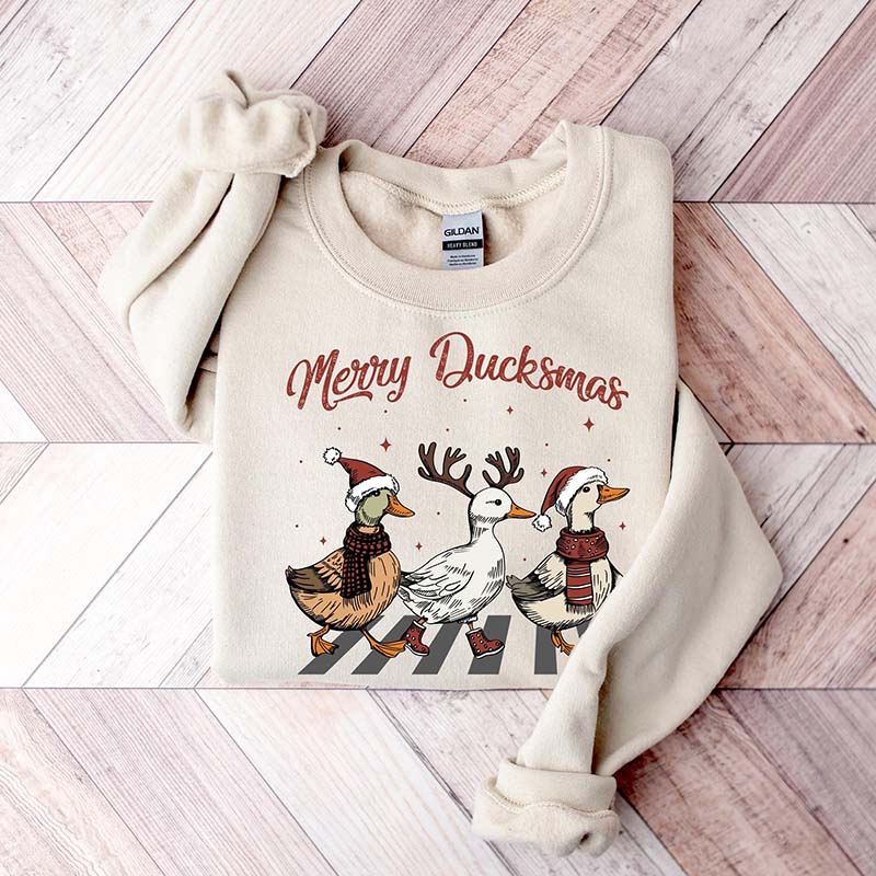 Funny Ducks Christmas Sweatshirt