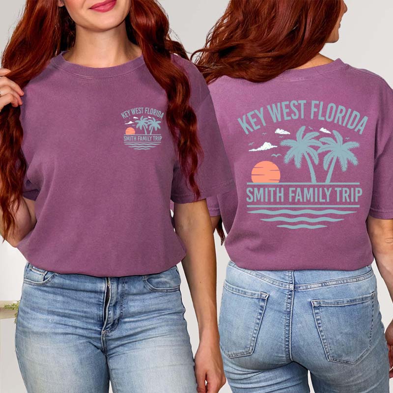 Personalized Family Beach Vacation T-Shirt