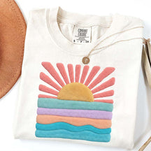 Trendy Aesthetic Sun Printed T-Shirt