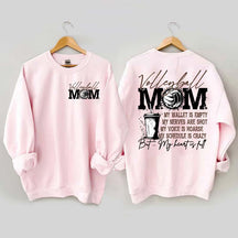 Volleyball Mom My Wallet is Empty Sweatshirt