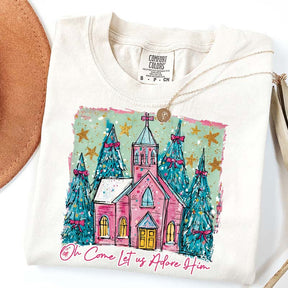 Oh Come Let Us Adore Him Christmas T-Shirt