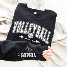 Custom Volleyball Mom Heart Sweatshirt