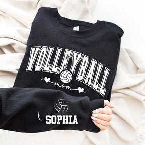 Custom Volleyball Mom Heart Sweatshirt