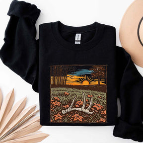 Nature Scene Hunting Season Sweatshirt