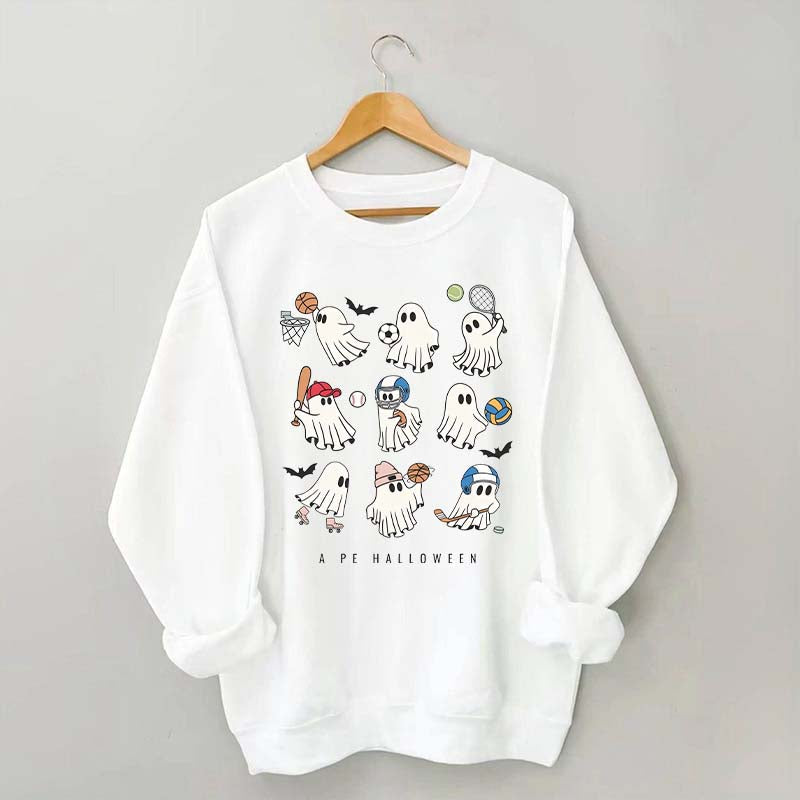 PE Teacher Halloween Spooky Sweatshirt