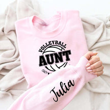 Custom Volleyball Aunt Sweatshirt