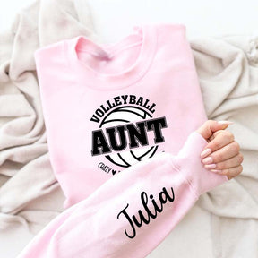 Custom Volleyball Aunt Sweatshirt