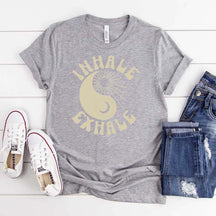 Ying Yang Yoga Just Breathe T-Shirt