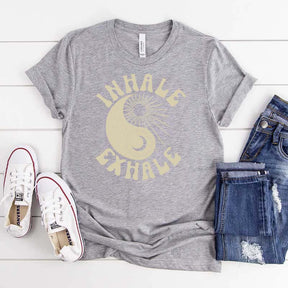 Ying Yang Yoga Just Breathe T-Shirt