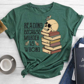 Book Lover Round Neck T-shirt