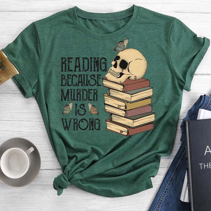 Book Lover Round Neck T-shirt