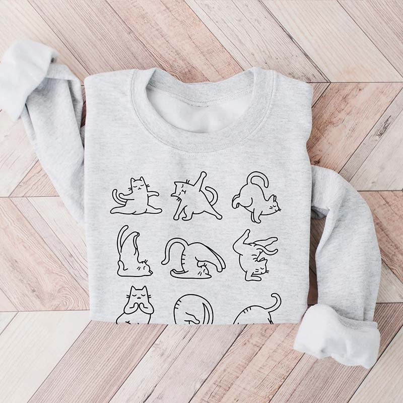 Cat Yoga Sweatshirt