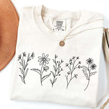 Floral Cottagecore Simple T-Shirt