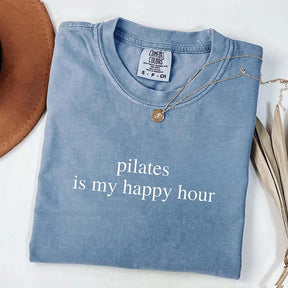 Pilates Is My Happy Hour Minimalist Workout T-Shirt