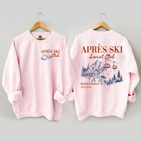 Retro Ski Lodge Warm Winter Sweatshirt