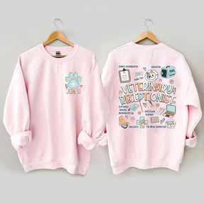 Custom Veterinary Receptionist Sweatshirt