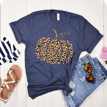 Leopard Pumpkin Thankful T-Shirt