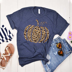 Leopard Pumpkin Thankful T-Shirt