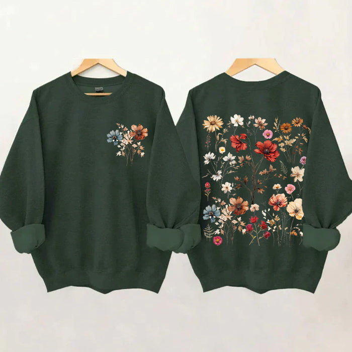 Vintage Wildflower Natural Lover Sweatshirt