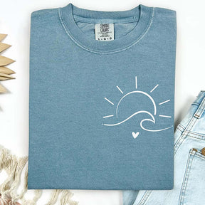 Minimalist Sun Waves T-Shirt