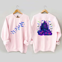 Halloween Haunted House Bats Sweatshirt