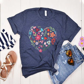 Flower Heart Love T-Shirt