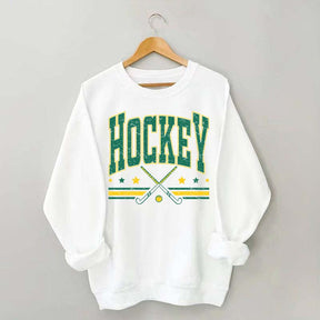 Retro Varsity Hockey Sweatshirt