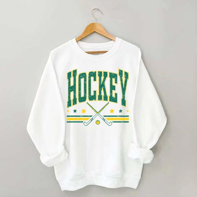 Retro Varsity Hockey Sweatshirt