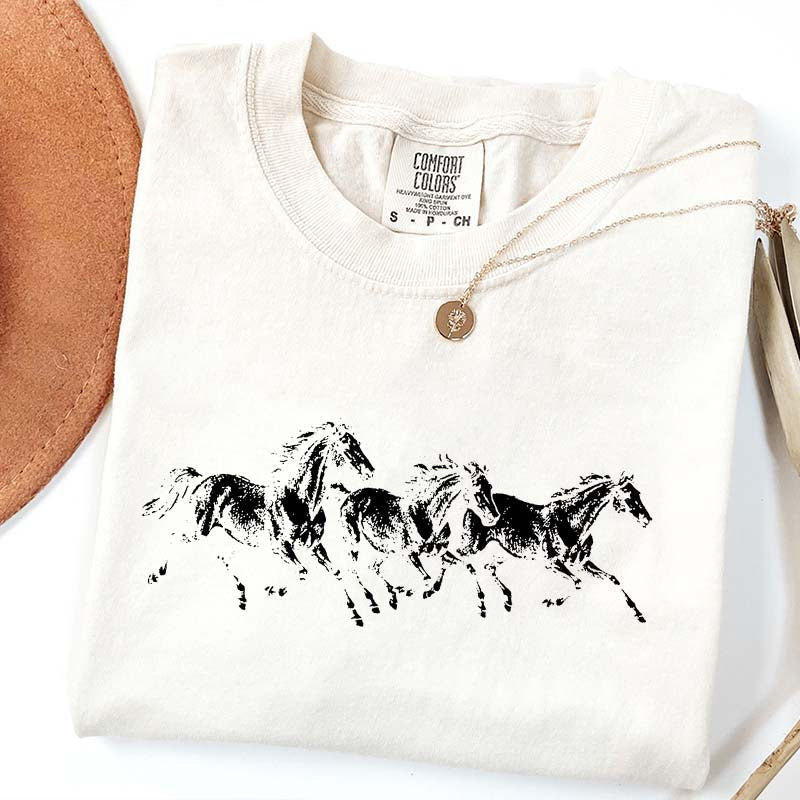 Wild Horses Running T-Shirt