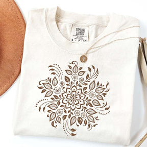 Vintage Mandala Flower T-Shirt