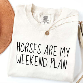 Horses Are My Weekend Plan T-Shirt