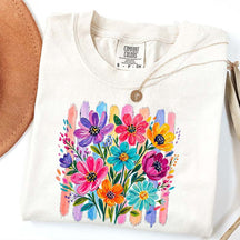 Comfort Colors Daisy Brushstroke Floral T-Shirt