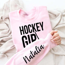 Custom Hockey Girl Sweatshirt