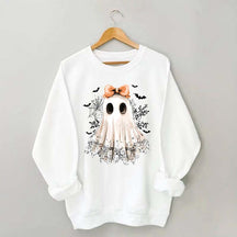 Halloween Lace Ghost Boo Sweatshirt