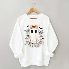 Halloween Lace Ghost Boo Sweatshirt