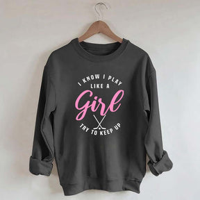 Cute Hockey Girl Sweatshirt