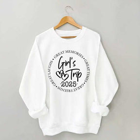 Girl's Trip 2025 Great Memories Sweatshirt