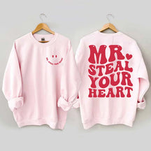 Retro Valentine Mr Steal Your Heart Sweatshirt