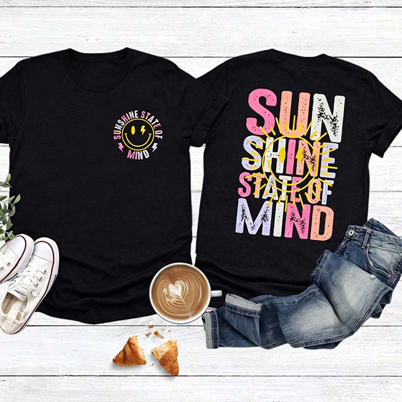 Sunshine State Of Mind Preppy Summer T-Shirt
