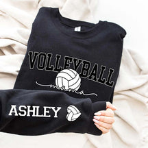 Personalized Name Sleeve Volleyball Sweatshirt
