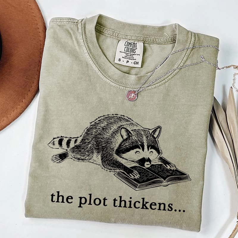 Comfort Colors Bookish Raccoon T-Shirt