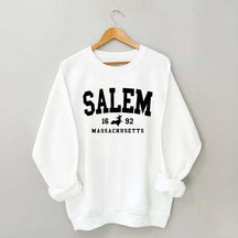 Salem Massachusetts Preppy Varsity Halloween Sweatshirt
