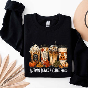 Halloween Coffee Pumpkin Spice Fall Sweatshirt